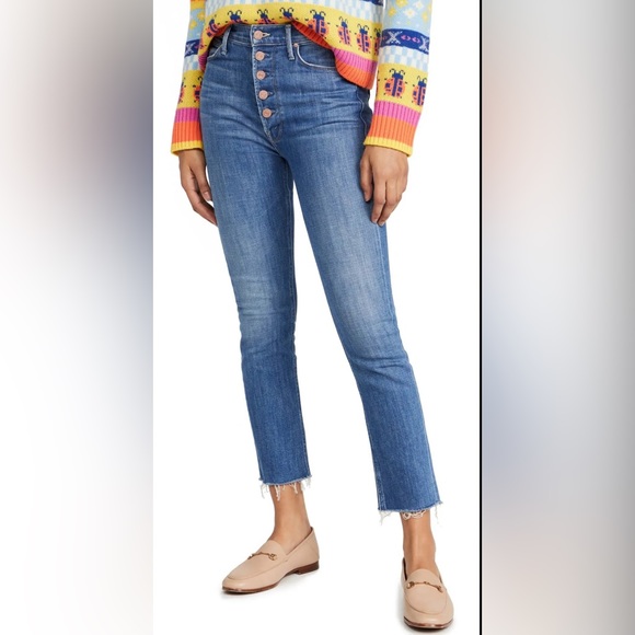 MOTHER Denim - Mother Jeans Mother The Pixie Dazzler Ankle Fray